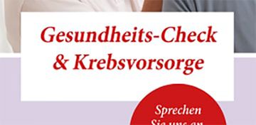 Flyer Gesundheitscheck und Vorsorge